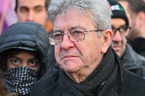 Jean Luc Melenchon At Pro Venezuela Rally - Lyon