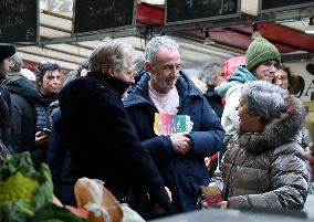 Emmanuel Gregoire, First Market Of The United Left - Paris