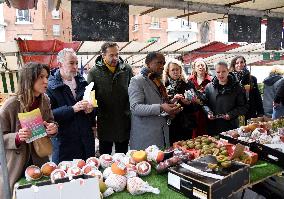 Emmanuel Gregoire, First Market Of The United Left - Paris