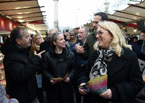 Emmanuel Gregoire, First Market Of The United Left - Paris