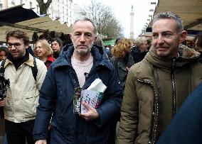 Emmanuel Gregoire, First Market Of The United Left - Paris