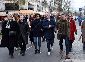 Emmanuel Gregoire, First Market Of The United Left - Paris