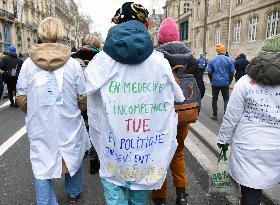 Liberal Doctors Demonstration - Paris