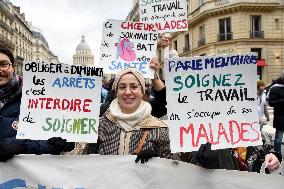 Liberal Doctors Demonstration - Paris