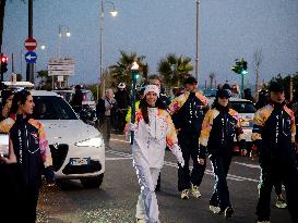 Olympic Flame Along Corso Italia - Genoa