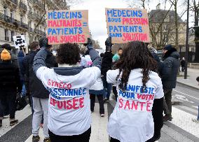 Liberal Doctors Demonstration - Paris