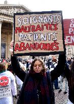 Liberal Doctors Demonstration - Paris