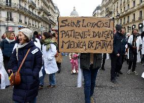 Liberal Doctors Demonstration - Paris