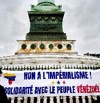 Rally Against US Intervention In Venezuela - Paris