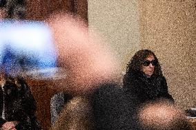 Rare Appearance Of Lebanese Singer Fayrouz At Her Son s Funeral - Bikfaya