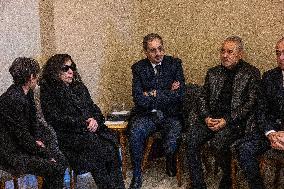 Rare Appearance Of Lebanese Singer Fayrouz At Her Son s Funeral - Bikfaya