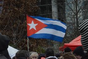Rally Against US Intervention In Venezuela - Paris