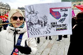 Rally Against US Intervention In Venezuela - Paris