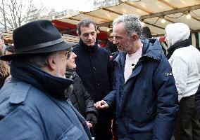 Emmanuel Gregoire, First Market Of The United Left - Paris