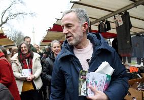 Emmanuel Gregoire, First Market Of The United Left - Paris