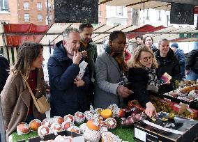 Emmanuel Gregoire, First Market Of The United Left - Paris