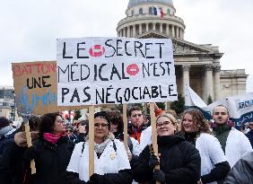Liberal Doctors Demonstration - Paris