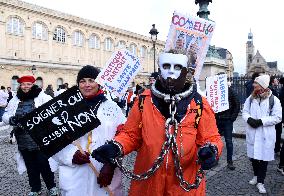 Liberal Doctors Demonstration - Paris