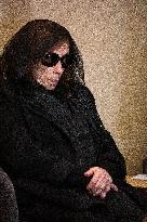 Rare Appearance Of Lebanese Singer Fayrouz At Her Son s Funeral - Bikfaya