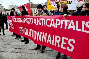 Rally Against US Intervention In Venezuela - Paris