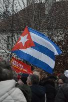 Rally Against US Intervention In Venezuela - Paris
