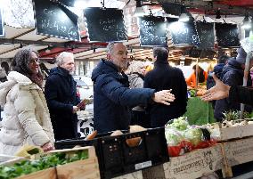 Emmanuel Gregoire, First Market Of The United Left - Paris