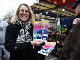 Emmanuel Gregoire, First Market Of The United Left - Paris