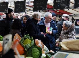 Emmanuel Gregoire, First Market Of The United Left - Paris