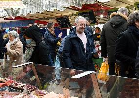 Emmanuel Gregoire, First Market Of The United Left - Paris