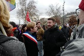 Rally Against US Intervention In Venezuela - Paris