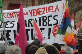 Rally Against US Intervention In Venezuela - Paris