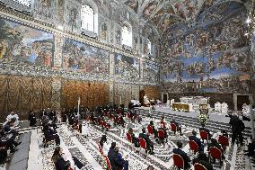 Pope Leo XIV baptizes 20 children In the Sistine Chapel - Vatican