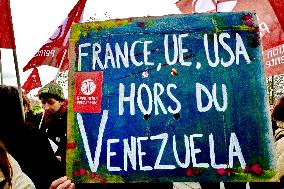 Rally Against US Intervention In Venezuela - Paris