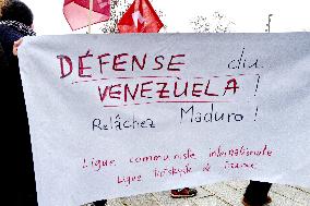 Rally Against US Intervention In Venezuela - Paris
