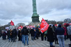 Rally Against US Intervention In Venezuela - Paris