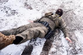 Federal Agents During A Patrol In Minneapolis