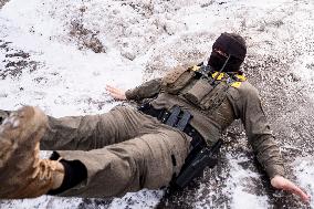 Federal Agents During A Patrol In Minneapolis