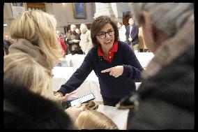 Exclusive - Rachida Dati at Galette Des Rois Celebration in Eglise Saint Francois Xavier - Paris