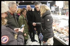 Exclusive - Walking Tour with Rachida Dati In Rue d'Auteuil - Paris