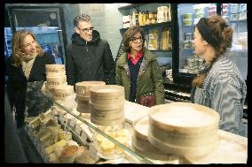 Exclusive - Walking Tour with Rachida Dati In Rue d'Auteuil - Paris