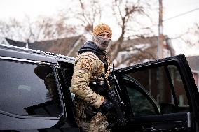 Federal Agents During A Patrol In Minneapolis