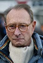 Emmanuel Gregoire and Bertrand Delanoe During A Campaign Visit - Paris