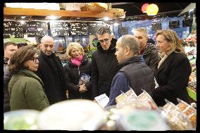 Exclusive - Walking Tour with Rachida Dati In Rue d'Auteuil - Paris