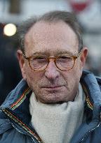 Emmanuel Gregoire and Bertrand Delanoe During A Campaign Visit - Paris