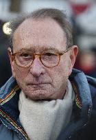 Emmanuel Gregoire and Bertrand Delanoe During A Campaign Visit - Paris