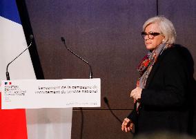 Catherine Vautrin At National Service Recruitment Campaign Launch - Paris