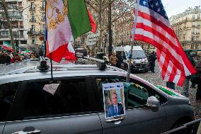 Rally in Support of The Protest in Iran - Paris
