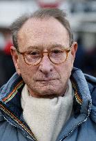 Emmanuel Gregoire and Bertrand Delanoe During A Campaign Visit - Paris