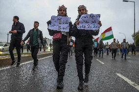 Demonstration Support SDF - Iraq