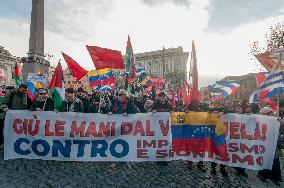 Pro-Maduro Demonstration in Rome